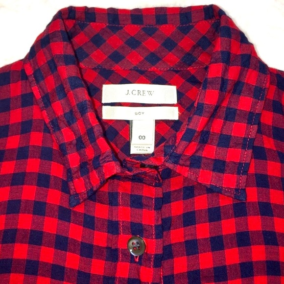 J Crew Perfect Shirt in gingham - Picture 4 of 10